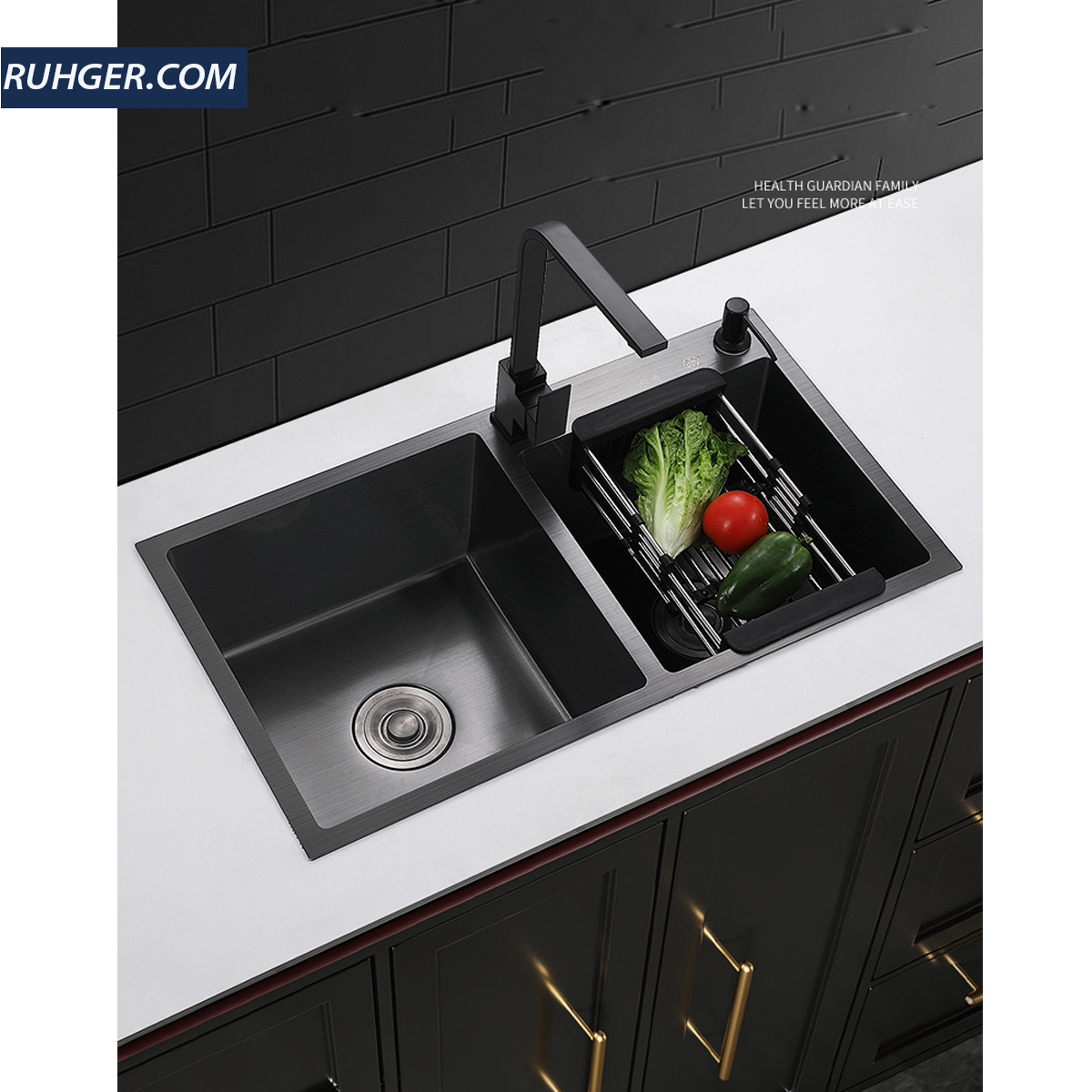 Chậu rửa bát Nano KP – CR03 – 8245L inox 304 phủ Nano, chống bám bẩn, chống trầy xước