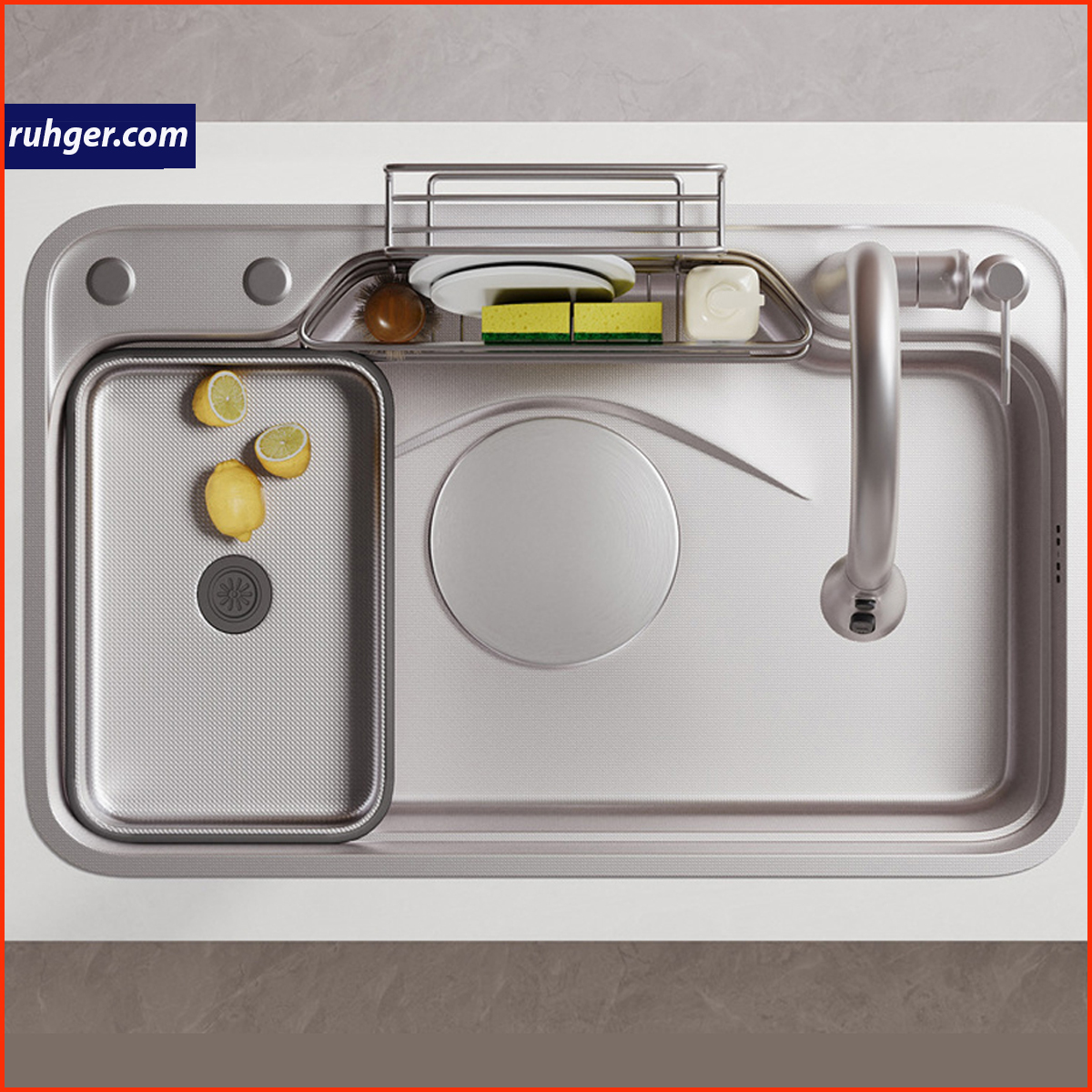 Chất liệu inox POSCO 304 bền bỉ, chống ăn mòn, giúp chậu rửa bát NK8248-1 có tuổi thọ cao