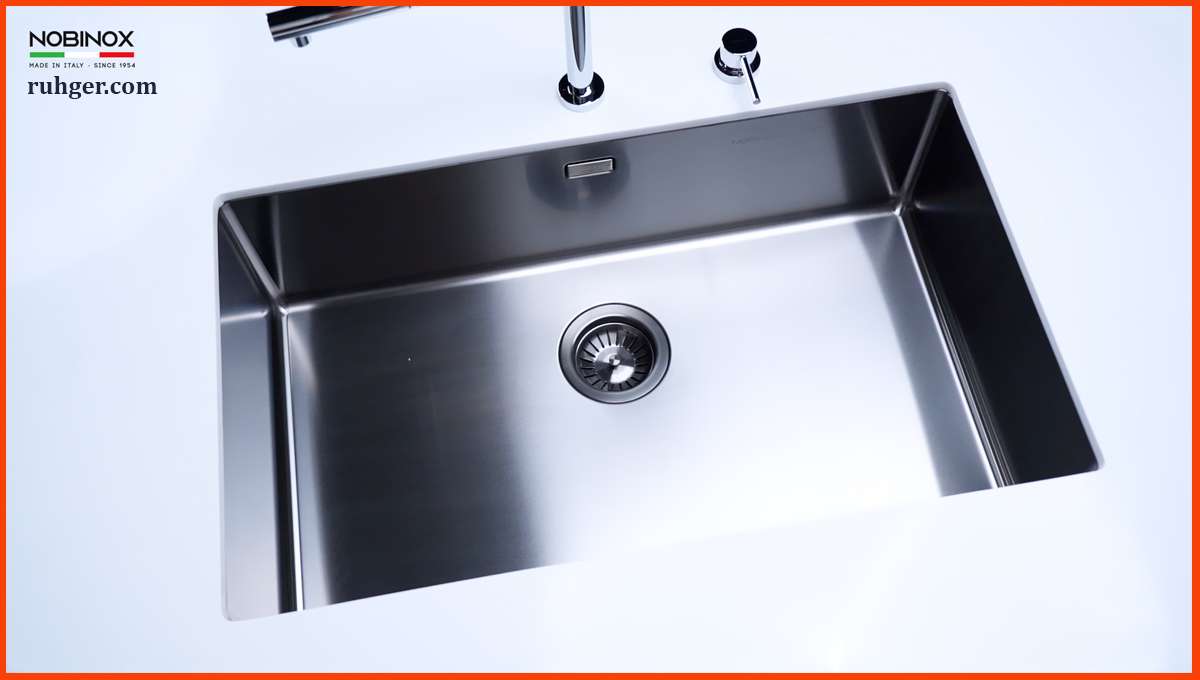 Chậu rửa bát NT600B inox 304 màu Gun Metal hiện đại