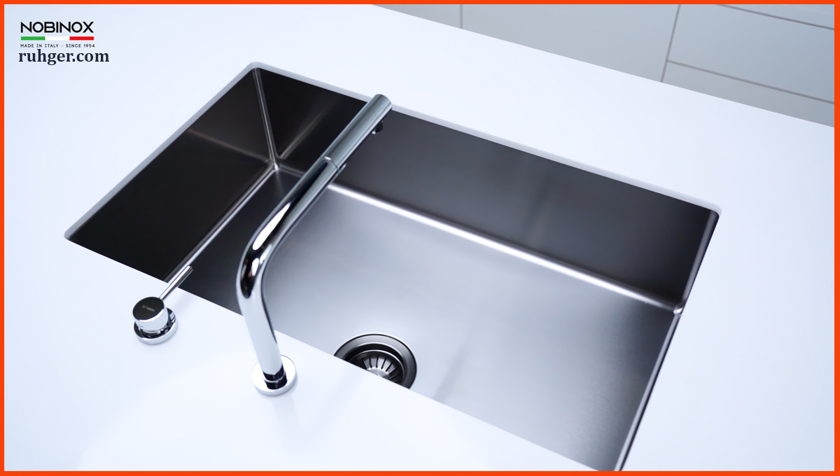 Lòng chậu sâu Nobinox Canova NT600B giúp giảm bắn nước hiệu quả