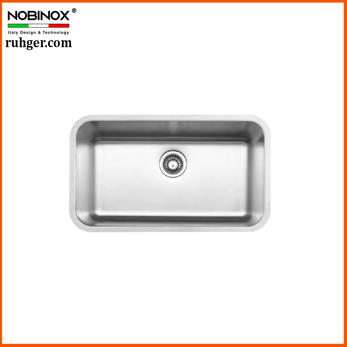 Chậu rửa bát Nobinox PURA NT622U inox 304 lắp âm nhập khẩu từ Italy