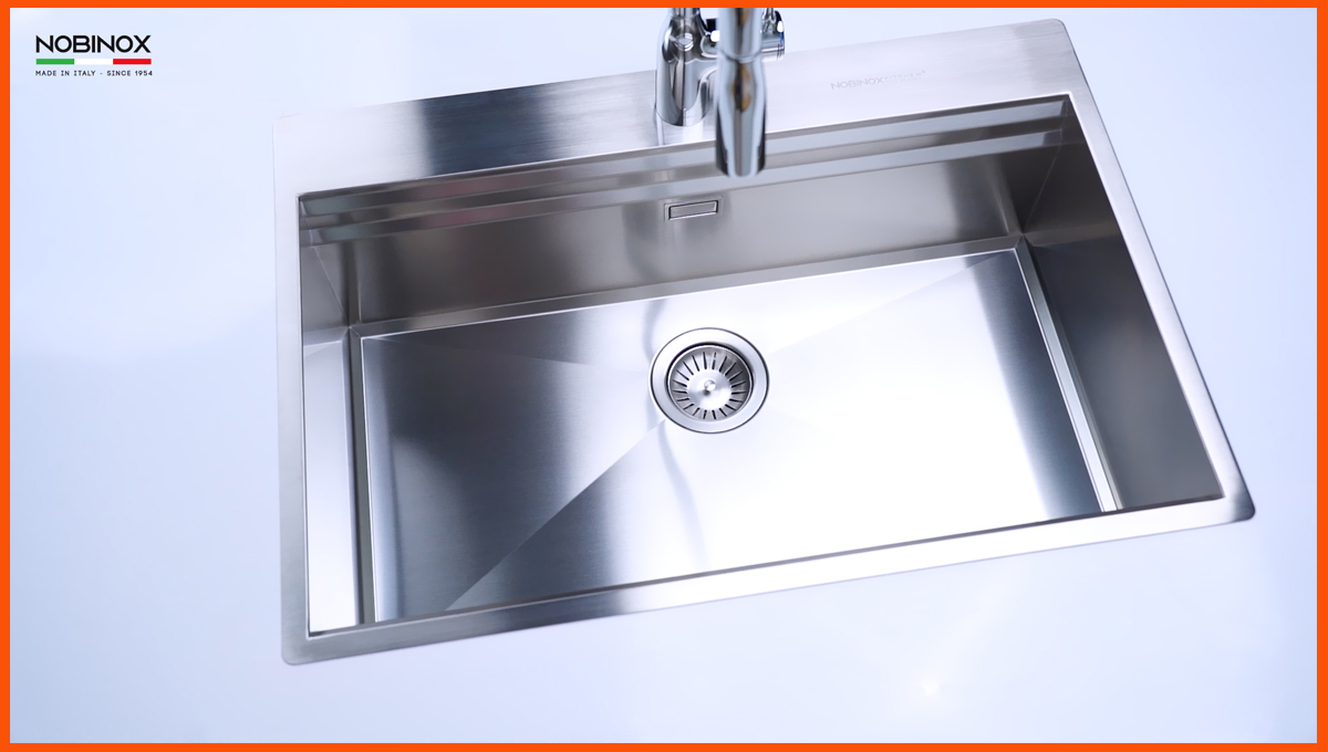 Chậu Rửa Bát NoBiNox NT685T lòng chậu sâu giúp không bắn nước khi rửa