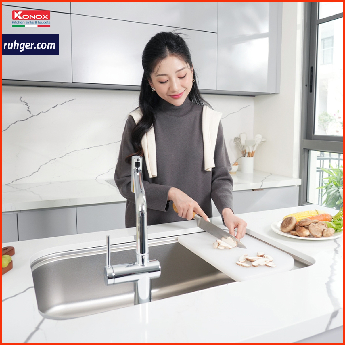 Chậu rửa bát inox 304 TARI 7851SR phù hợp với căn hộ nhỏ, giúp tiết kiệm diện tích
