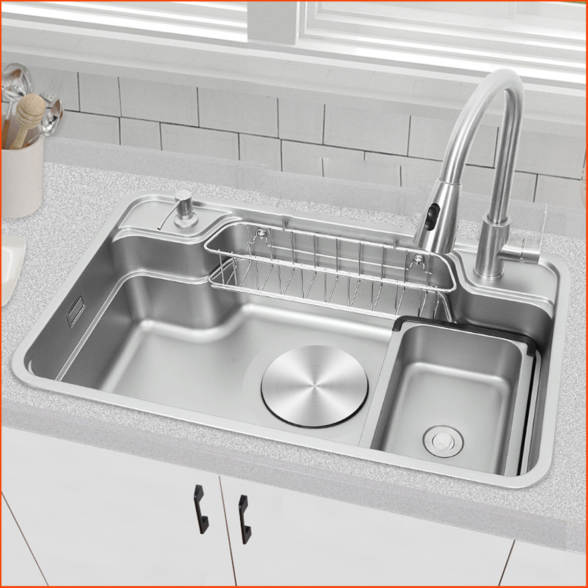 Chất liệu Inox SUS304 cao cấp trên chậu rửa bát Keeper KP – CR02 – 7848, chống oxy hóa, bền đẹp, an toàn sức khỏe