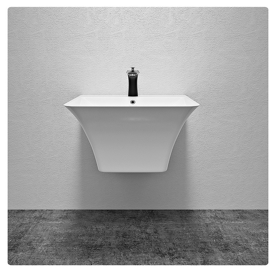 Chậu rửa mặt treo tường cao cấp – Thiết kế tinh tế, sứ trắng chống bám bẩn