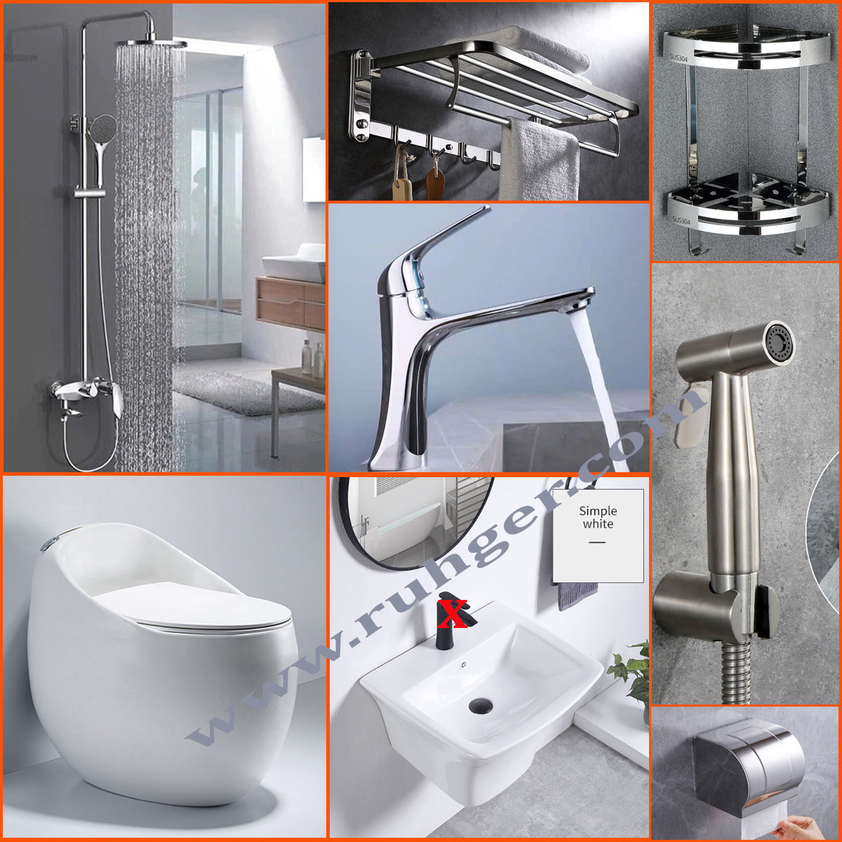 Combo Nhà Tắm CB501 Chính Hãng – Trọn Bộ Thiết Bị Vệ Sinh Đồng Bộ, Hiện Đại