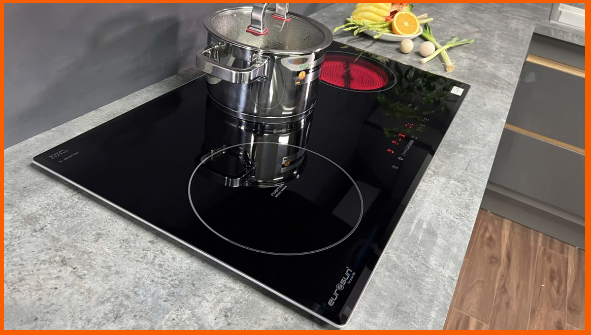 Công nghệ Inverter tiết kiệm điện năng trên bếp từ 3 vùng nấu EUROSUN EU-TE882G