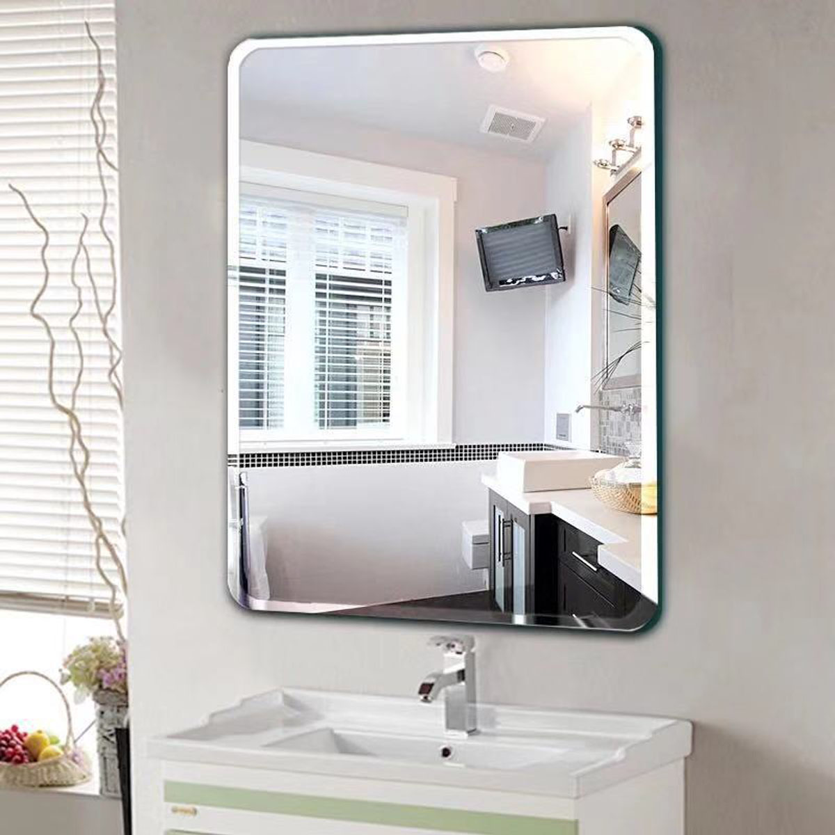 gương soi phòng tắm cao cấp . tráng bạc 8 lớp