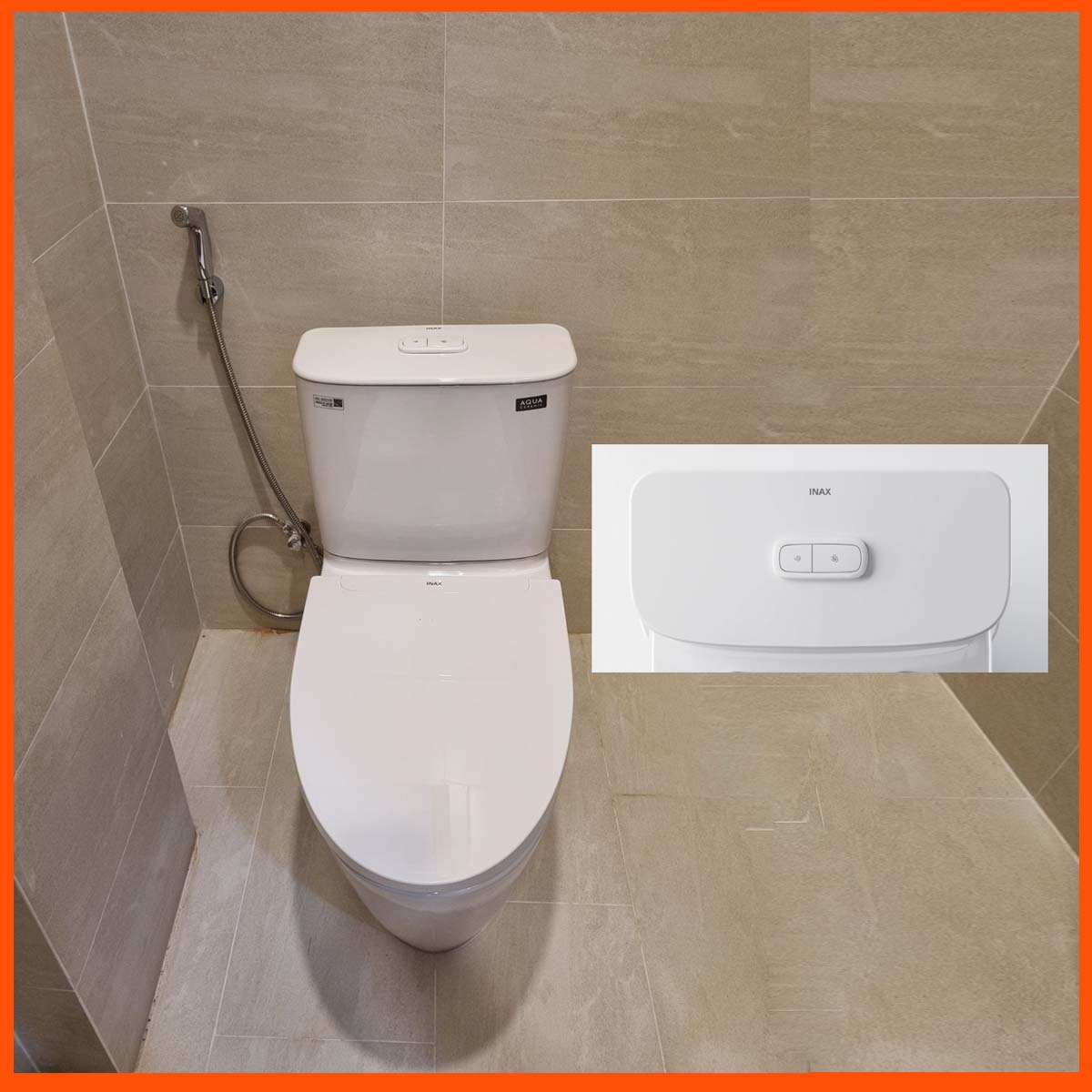 Hệ thống xả Powerful Vortex bồn cầu INAX AC-602VN xả mạnh mẽ, sạch sâu