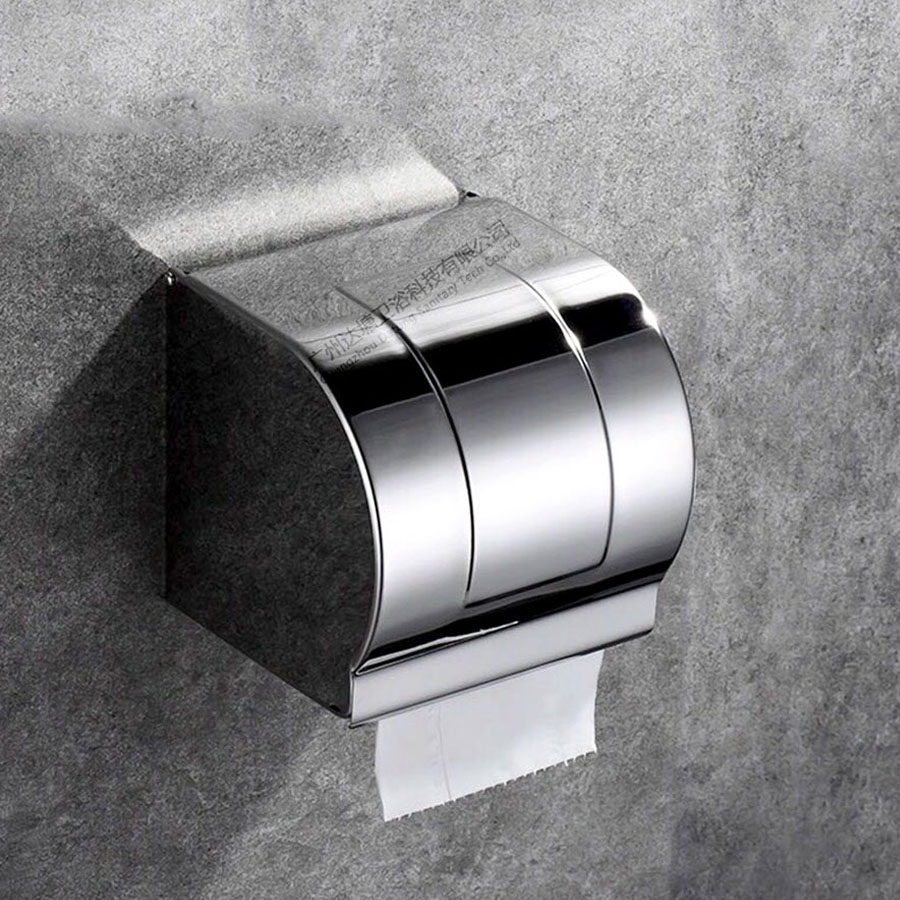 Lô giấy kín inox 304 SKL16 – Thiết kế chống nước, bảo vệ giấy khỏi hơi ẩm phòng tắm