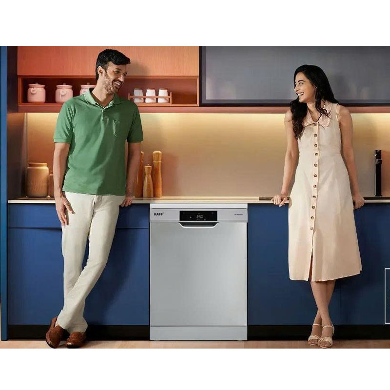 Mặt trước máy rửa bát KAFF KF-A45UVTFT với bảng điều khiển cảm ứng hiện đại