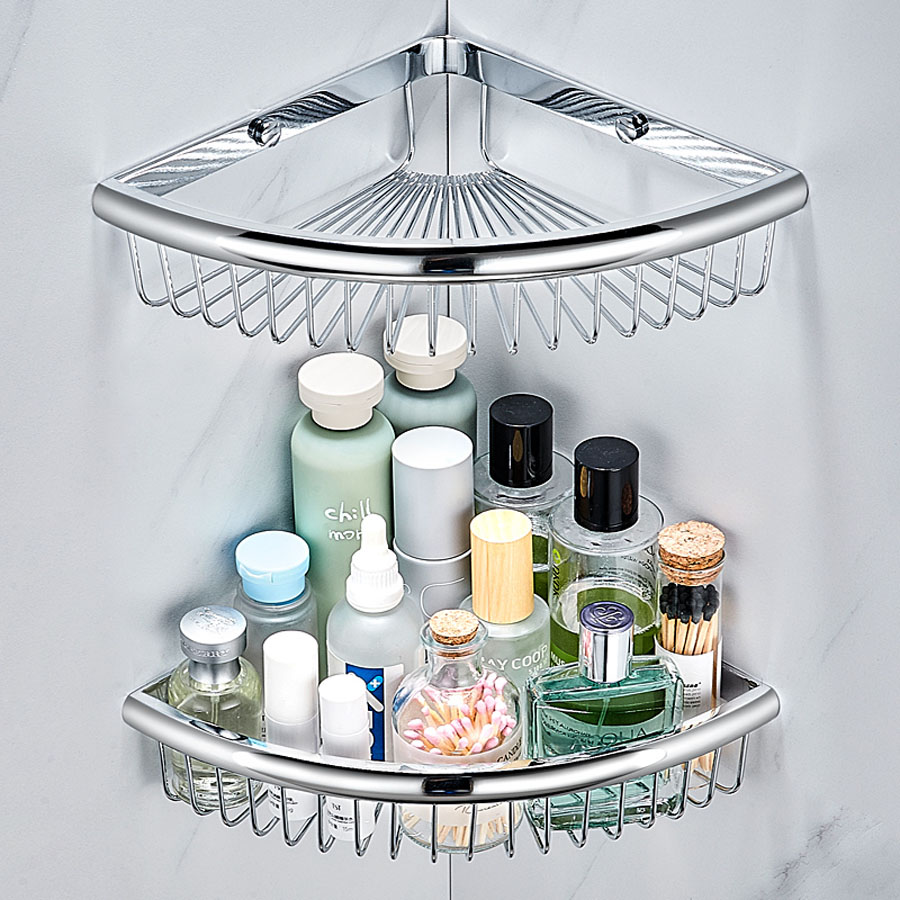 Kệ góc inox RG30 VIP – Thiết kế nan tròn chắc chắn