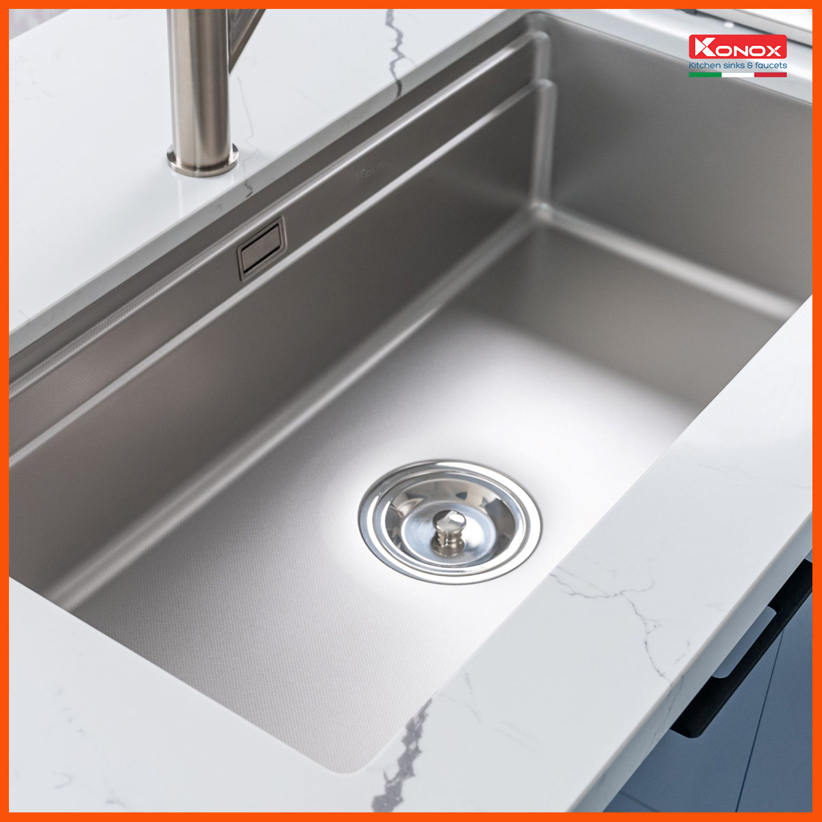 Chậu rửa KONOX KN8644SU Dekor tích hợp workstation hạ bậc – tiện lợi và tối ưu không gian