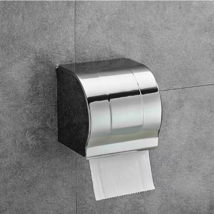 Lô giấy inox 304 SKL02 – Thiết kế kín, bảo vệ giấy vệ sinh khỏi nước và hơi ẩm