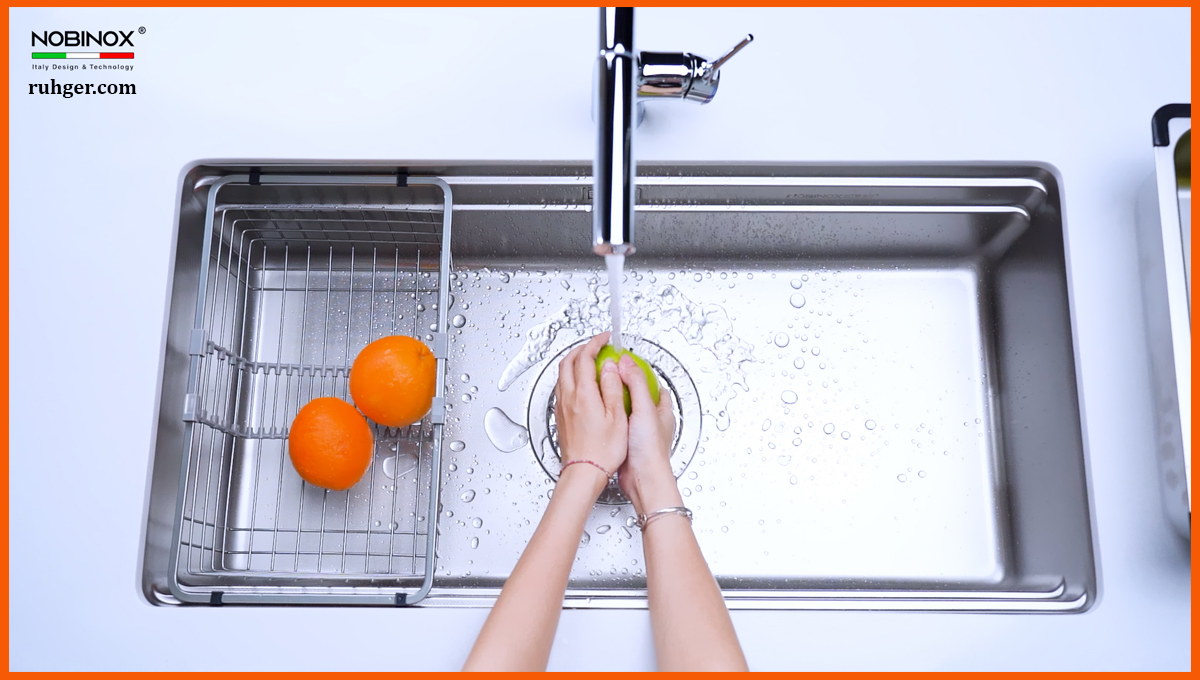 Chậu rửa bát nobinox LIRA NJ562D Lòng chậu sâu, rộng rãi, hạn chế bắn nước hiệu quả