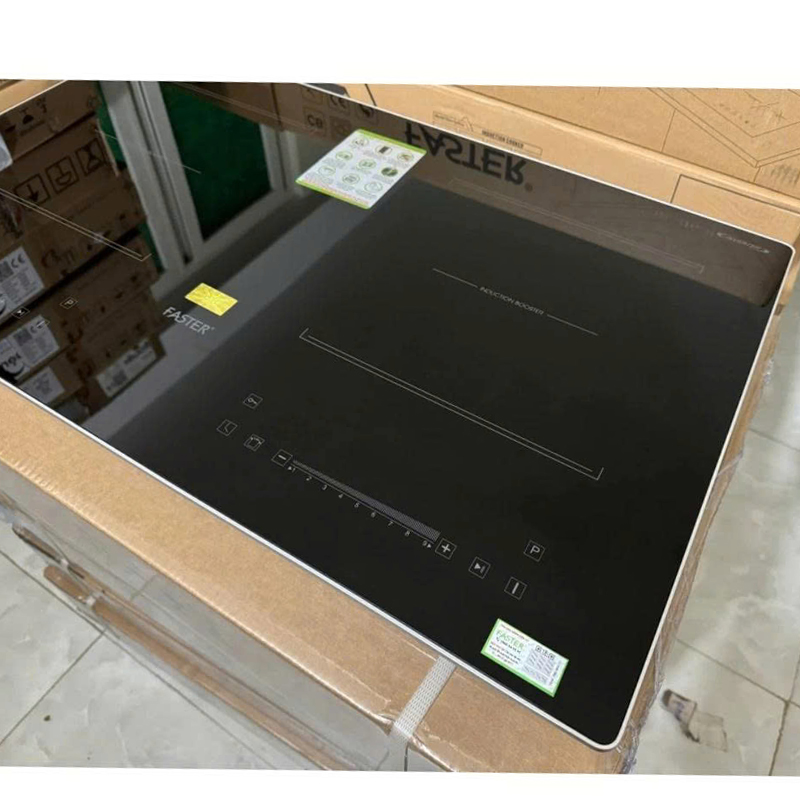 Mặt kính Kanger cao cấp của bếp từ Faster FS 636I – chịu nhiệt 800°C, chống sốc nhiệt, sáng bóng và dễ vệ sinh