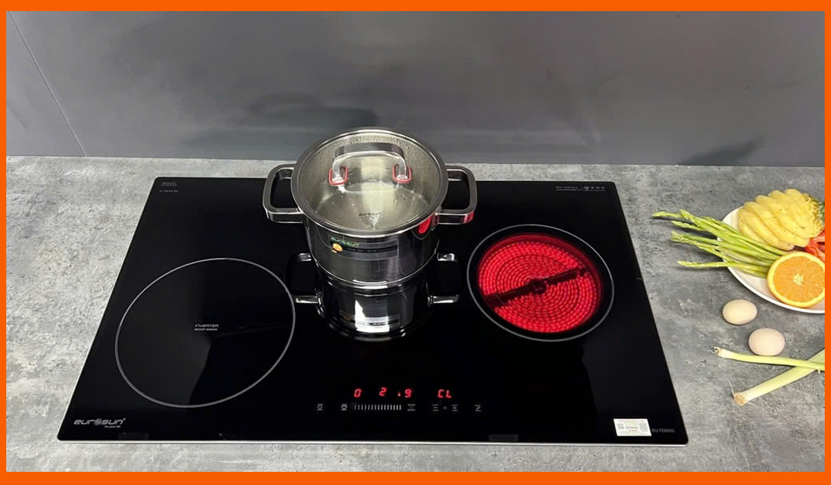 Mặt kính SCHOTT CERAN cao cấp trên bếp từ Eurosun EU-TE882G