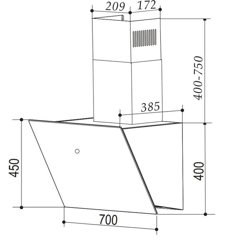 Thông Số Kỹ Thuật Máy Hút Mùi Bauer BC 70ESI