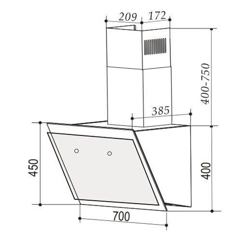Thông Số Kỹ Thuật Máy Hút Mùi Bauer BVC70MSI