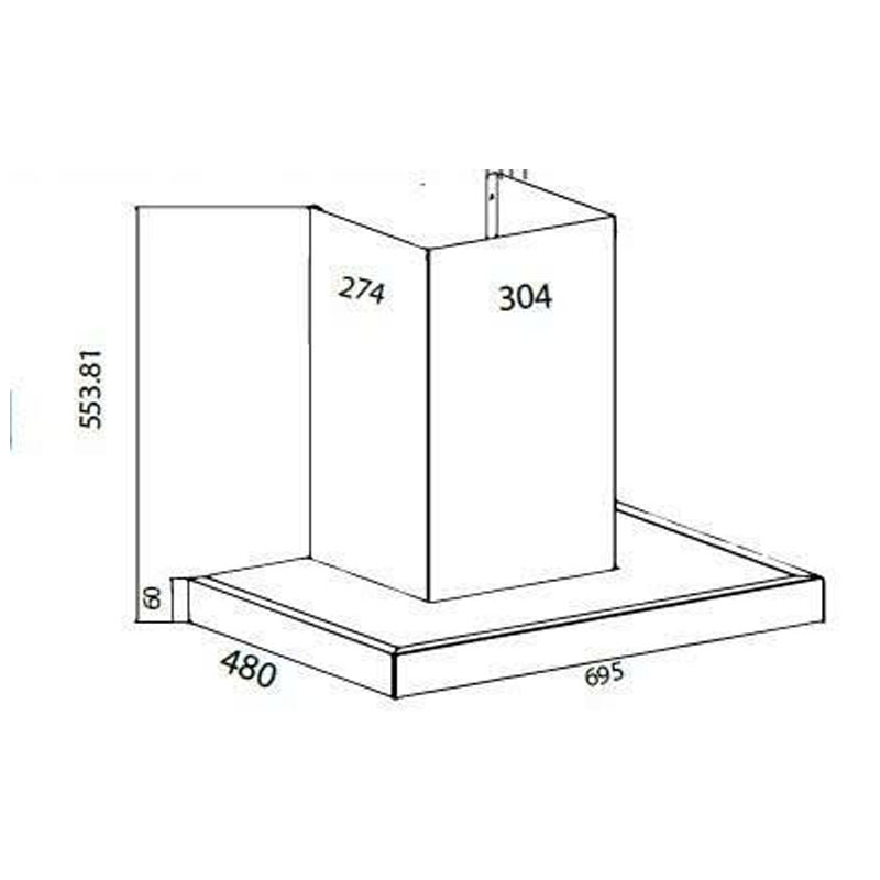 Thông số kỹ thuật Máy hút mùi chữ T Canzy CZ PRO333SG