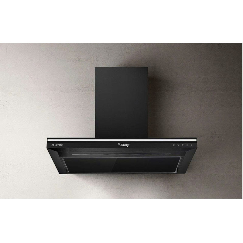 Máy hút mùi chữ T Canzy CZ HE90BK – thiết kế sang trọng, khử mùi mạnh mẽ cho gian bếp hiện đại