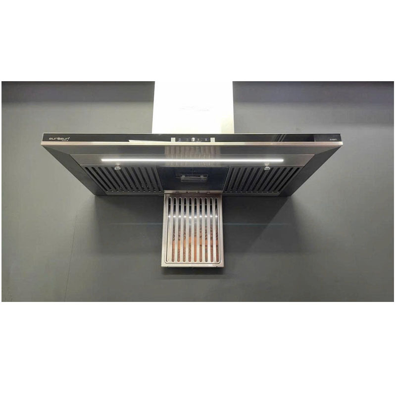 Hệ thống ống thoát khí D150mm linh hoạt của máy hút mùi Eurosun EH-70AF71