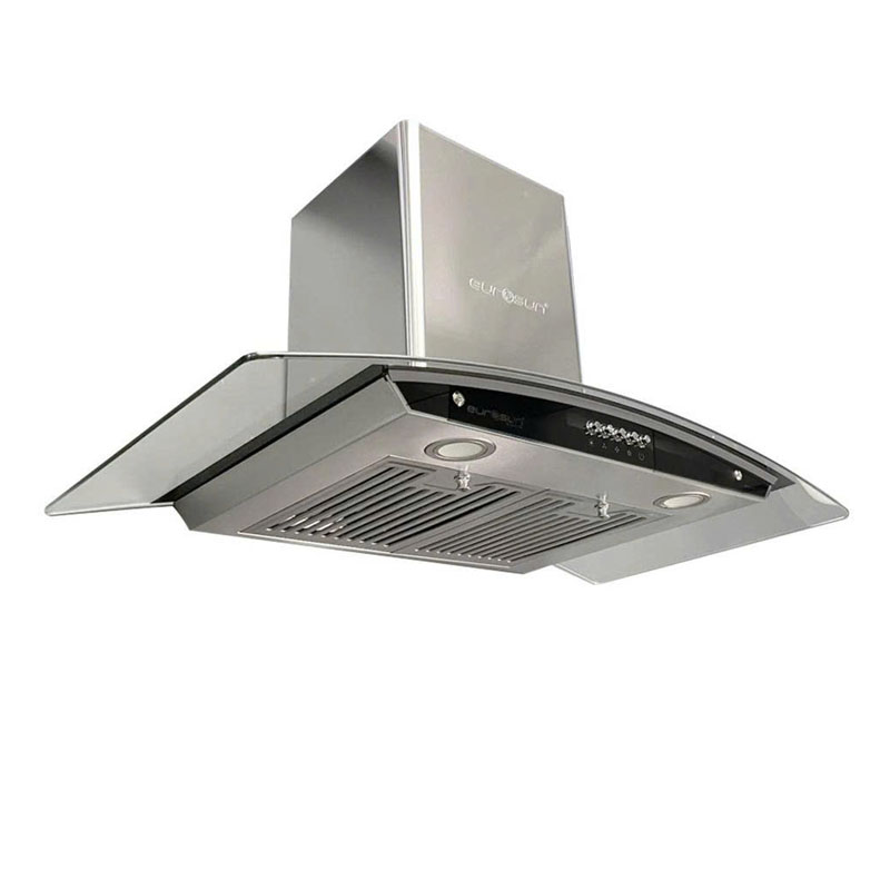 Bảng điều khiển cảm ứng kỹ thuật số của máy hút mùi Eurosun EH-90K11E hiện đại dễ dùng
