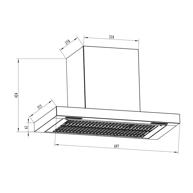 Thông Số Kỹ Thuật Máy hút mùi Faster FS-35T Autoclean