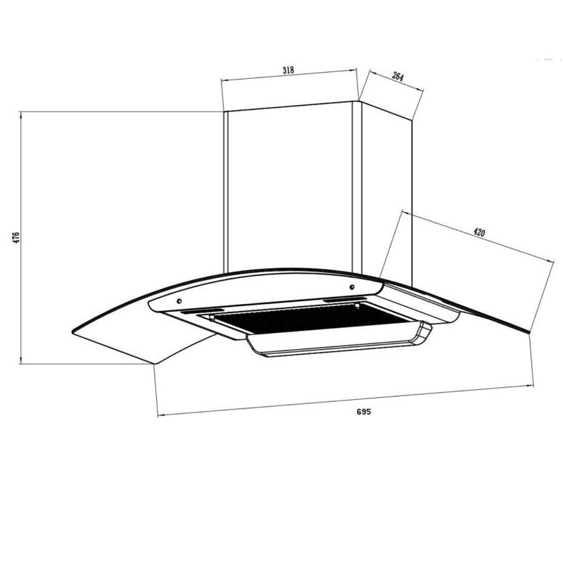 Thông số kỹ thuật chi tiết máy hút mùi Faster FS CH755S