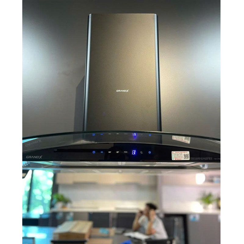 Bảng điều khiển cảm ứng Digital Smart 5 tốc độ của máy hút mùi GrandX GX H70C62B