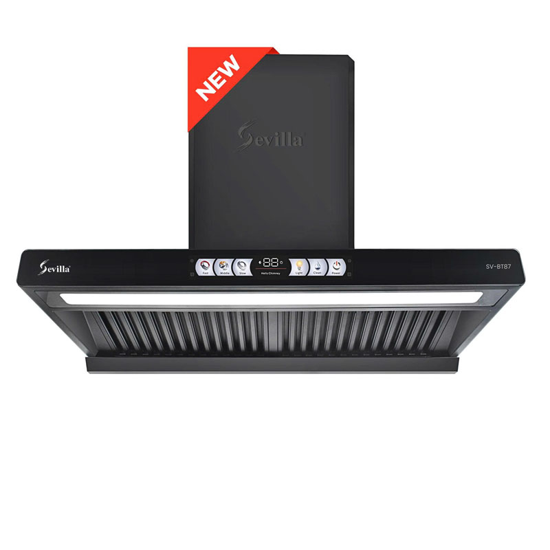 Máy hút mùi Sevilla SV BT87 kính cong sang trọng