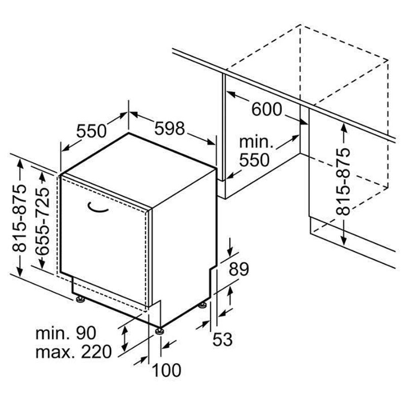 Thông số kỹ thuật chi tiết của máy rửa bát Bosch SMV6ZCX42E Serie 6