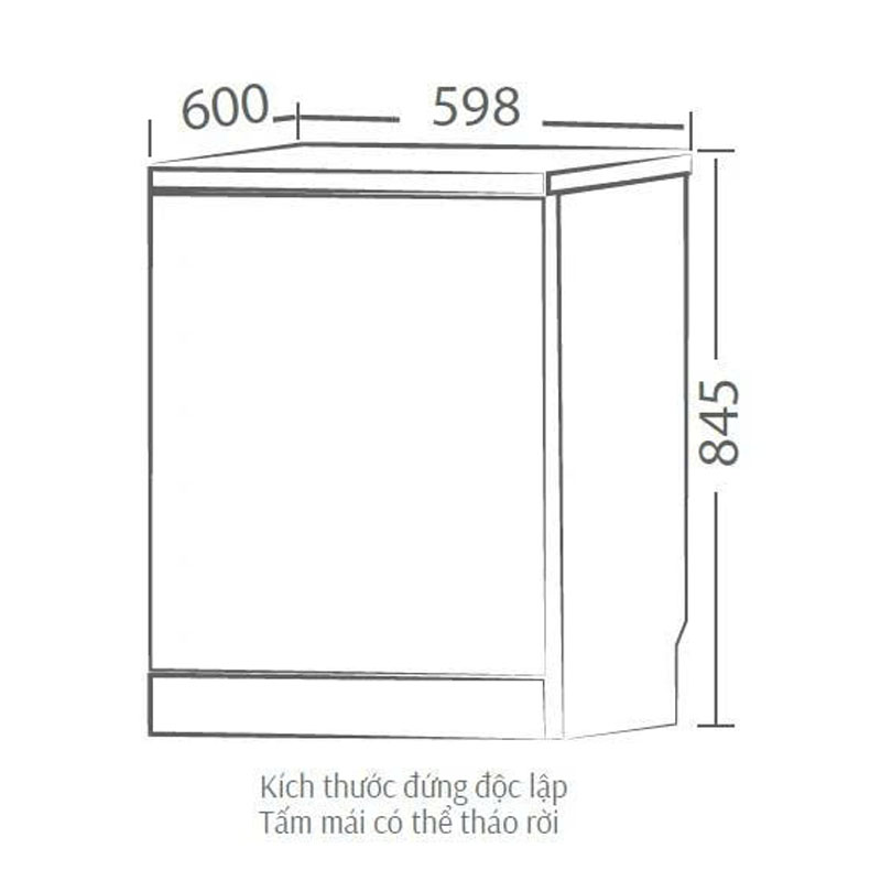 Thông số kỹ thuật chi tiết máy rửa bát Canzy WDC0315B SMART tiết kiệm điện nước