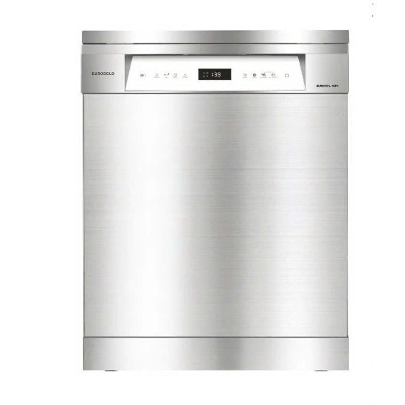 Máy rửa bát Eurogold EUW75TL15SV thiết kế hiện đại, sang trọng cho gian bếp.