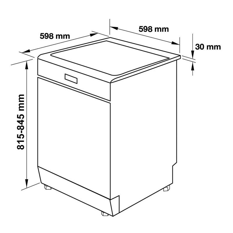Thông số kỹ thuật chi tiết Máy Rửa Bát KAFF KF-W60C3A401L chính hãng Đức
