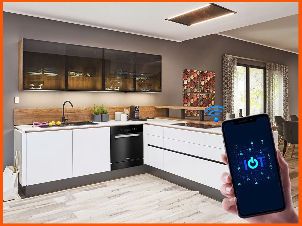 Máy rửa chén Texgio TGWF98SB điều khiển qua ứng dụng Tuya Smart