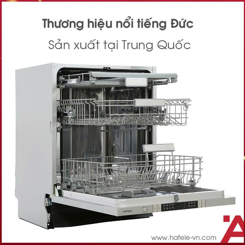 Máy rửa chén Hafele HDW-FI60AB 538.21.330 dung tích lớn 14 bộ chén đĩa