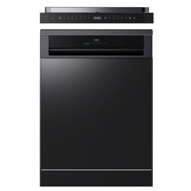 Máy rửa chén KAFF KF-BHMI815Y mặt trước sang trọng màu đen