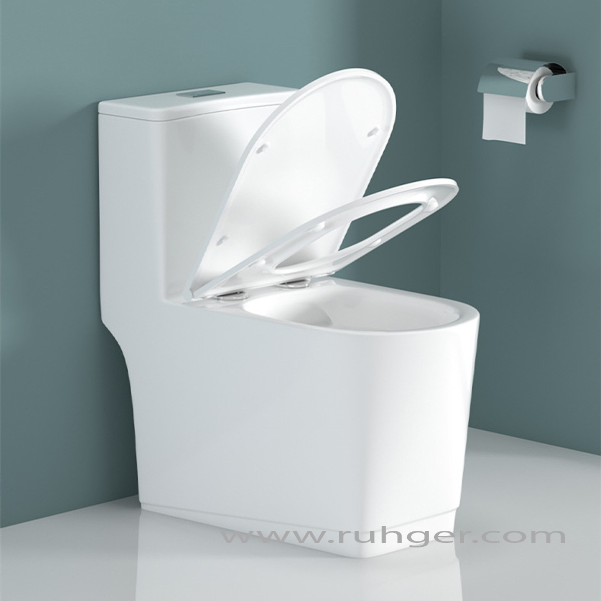 Nắp bồn cầu K8097 đóng êm, làm bằng nhựa cao cấp chống trầy xước.