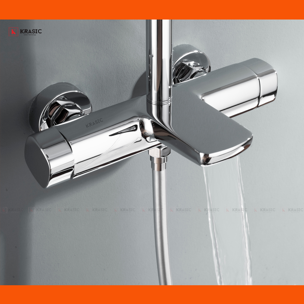 Cận cảnh sen cây KRASIC K06788 chất liệu đồng Châu Âu, lõi sứ Ceramic