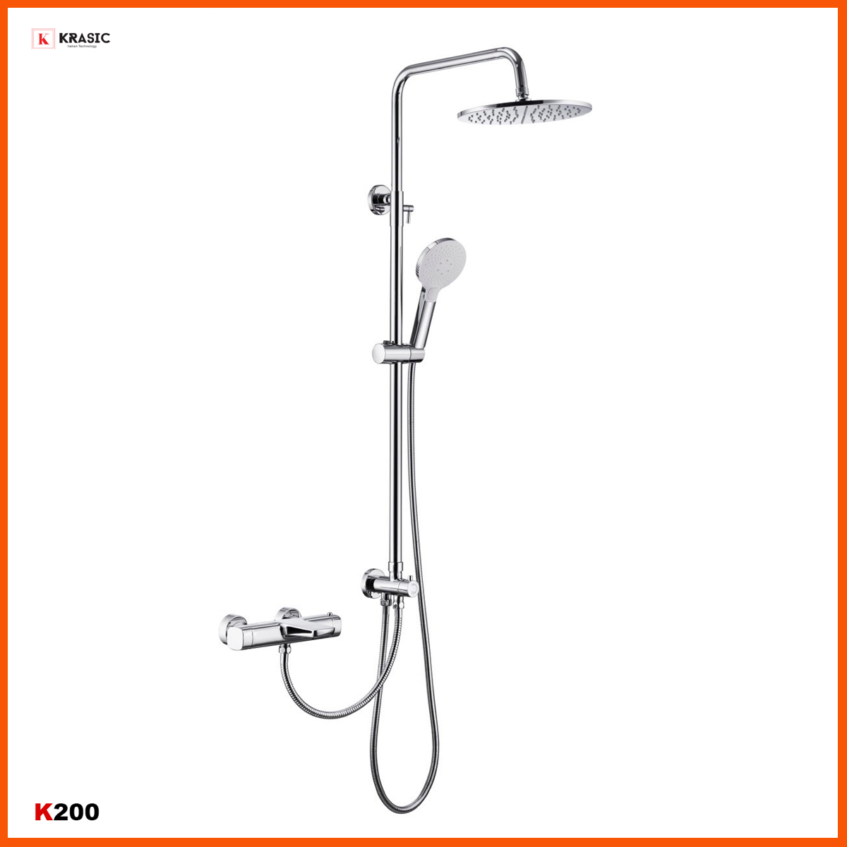 Sen cây KRASIC K200 – Thiết kế hiện đại, cần tròn, mạ Crom cao cấp