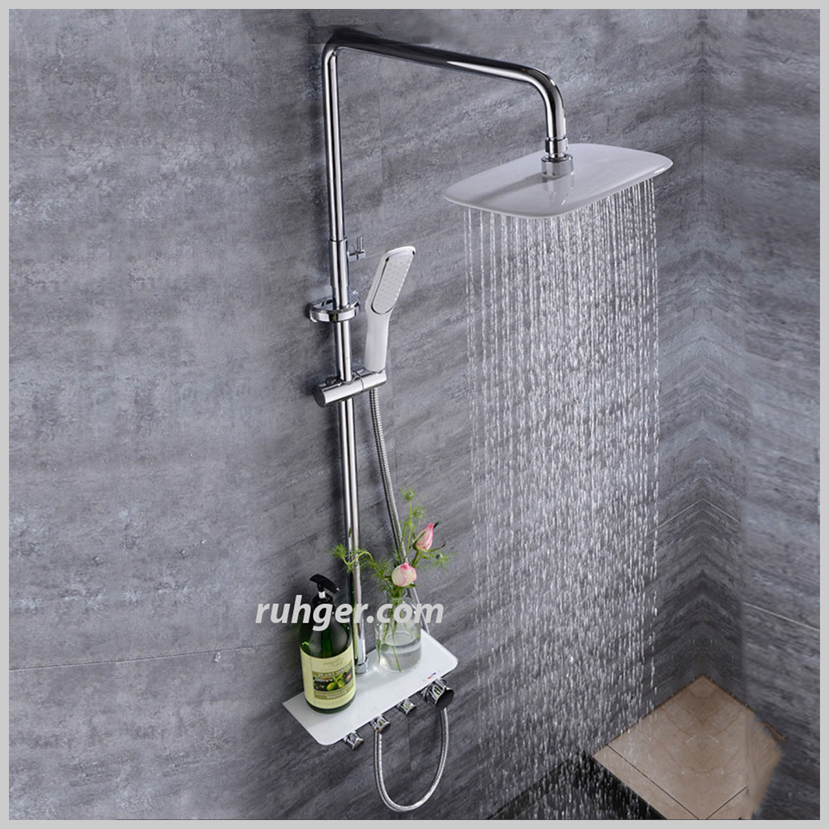 Sen tắm nóng lạnh 112 mạ Chrome 5 lớp, điều chỉnh nhiệt độ linh hoạt, áp lực mạnh