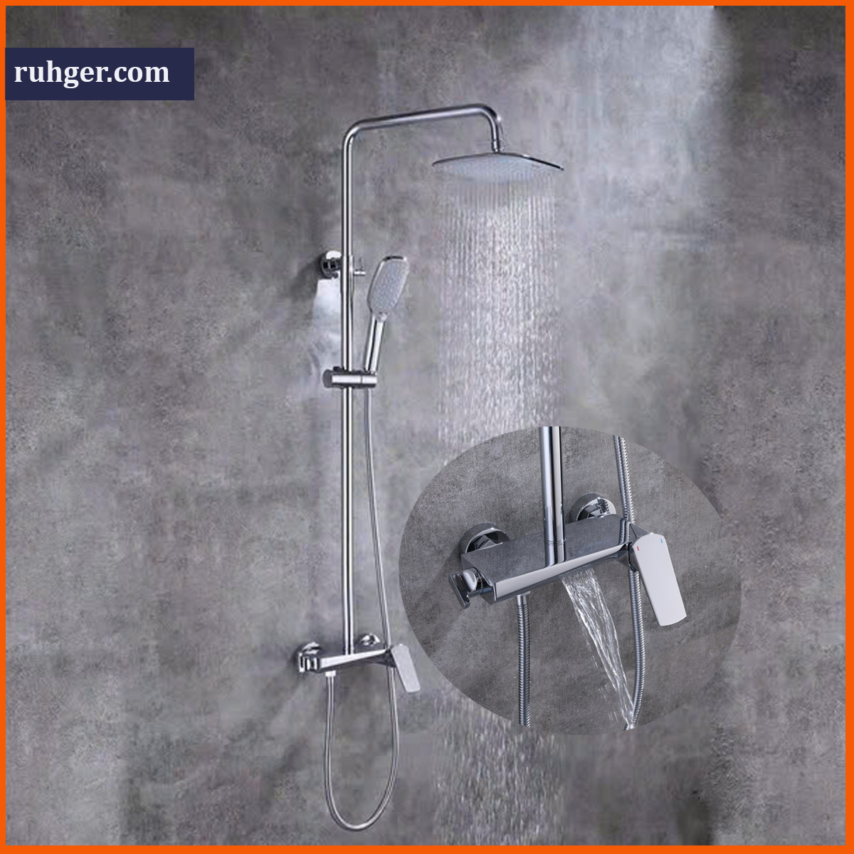 Bộ sen tắm đứng K06723 chính hãng thương hiệu KEPDYKO, chất liệu đồng cao cấp, mạ 4 lớp bền đẹp, bảo hành rõ ràng