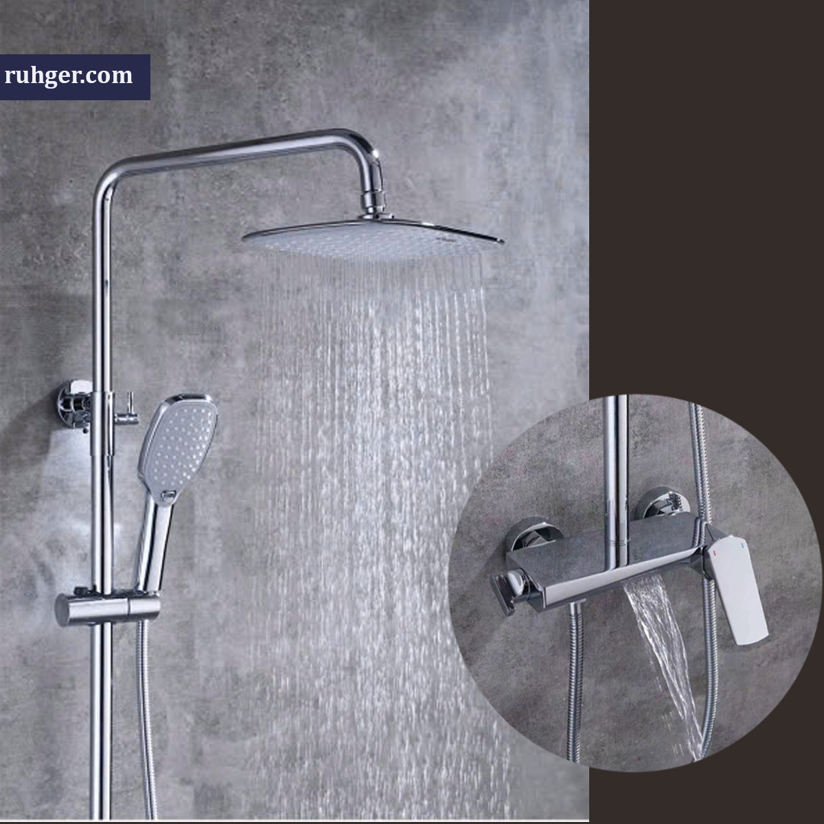 Sen tắm đứng nóng lạnh K06723 thiết kế hiện đại phong cách châu Âu, sang trọng và phù hợp với mọi không gian phòng tắm