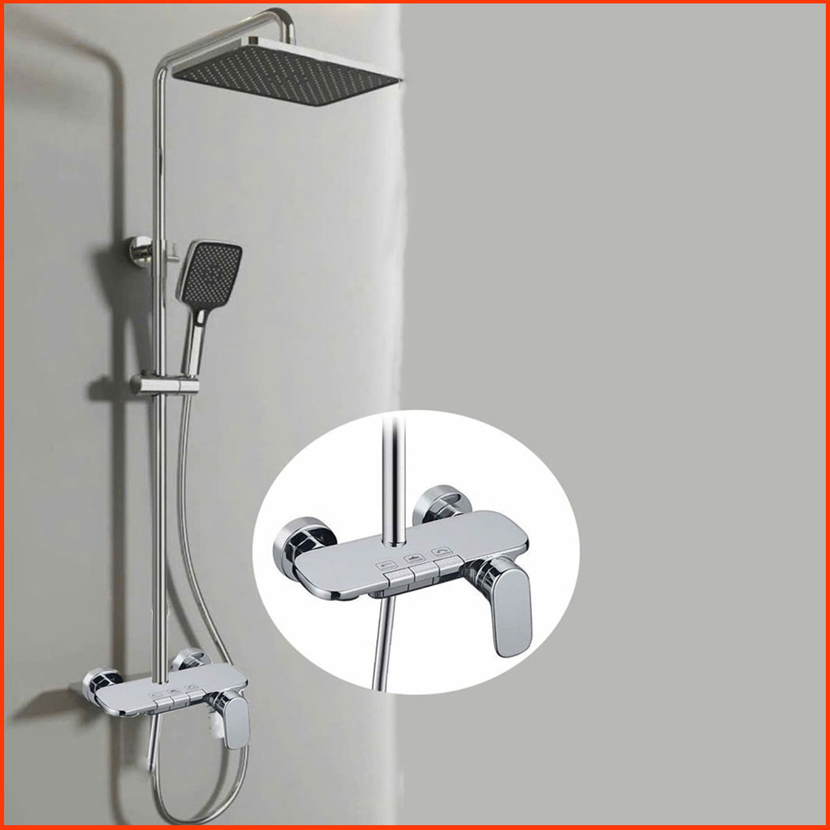 Sen tắm đồng mạ chrome RGL3003 – thiết kế hiện đại, áp lực mạnh