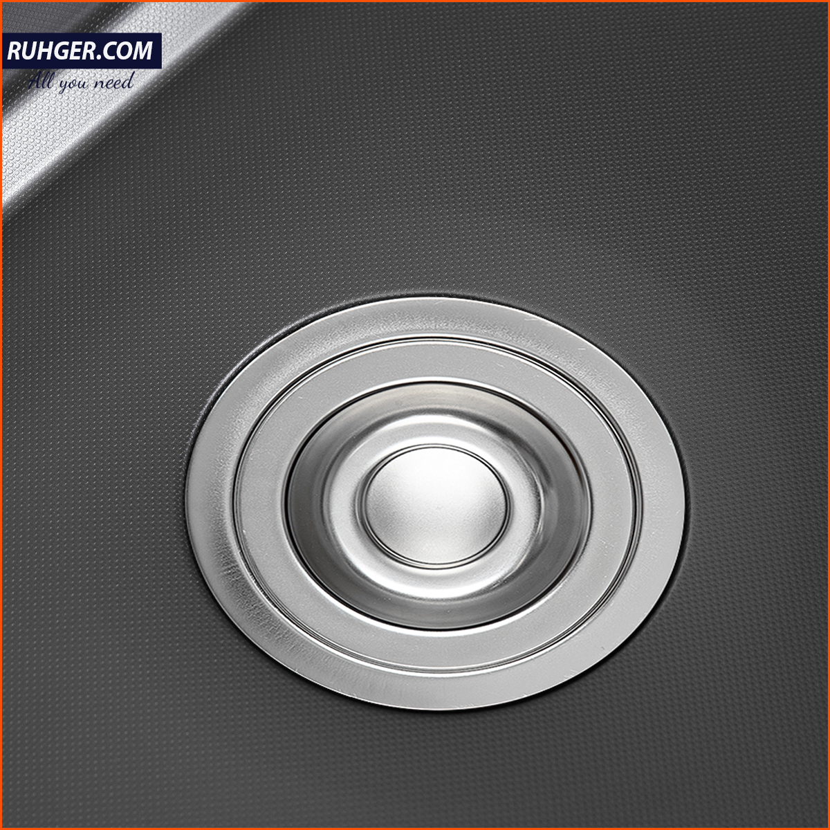 Hệ thống thoát nước Siphon Z Slim Chậu rửa bát Kluger KWU8161FB – S76 Plus tiết kiệm không gian khoang tủ bếp, thoát nước nhanh, chống tắc nghẽn