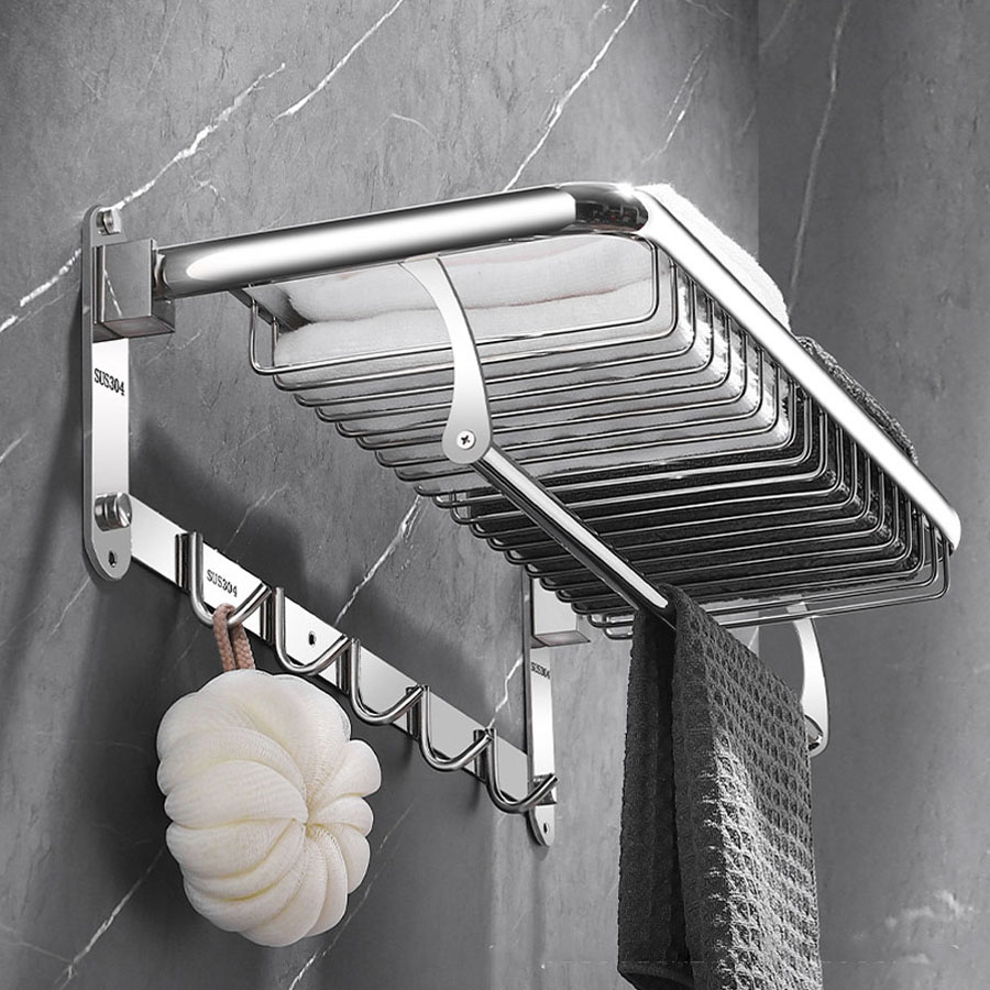 Vắt khăn inox 304 – giúp phòng tắm luôn gọn gàng và sạch sẽ.