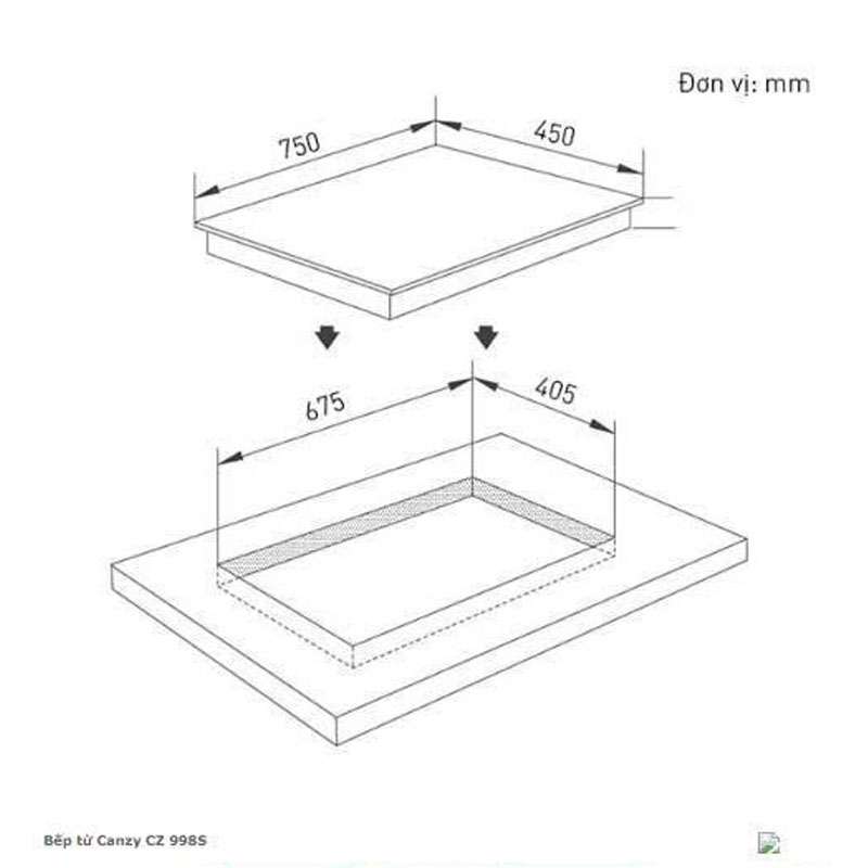 Thông Số Kỹ Thuật Bếp từ đôi CANZY CZ 998S