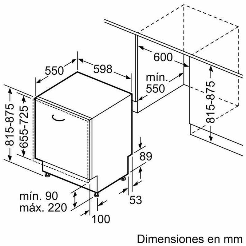 Máy rửa bát Bosch SMD8TCX01E thông số kỹ thuật
