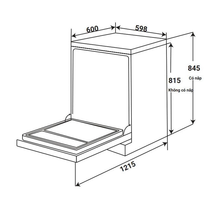 Thông Số Kỹ Thuật Máy Rửa Bát KAFF KF-BHMI815Y